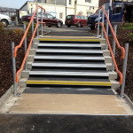 New access steps to Petersfield Railway Station car park